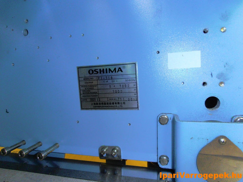 Oshima F1-160 típusú teljes automata terítőgép